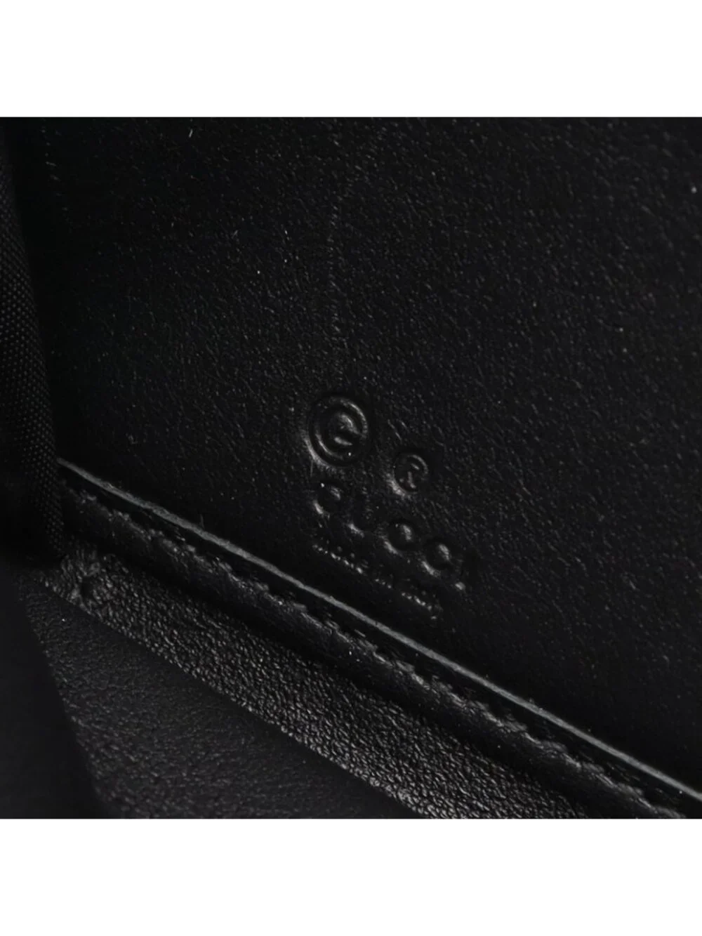 Gucci Round Wallet Micro Guccissima Black Leather - Picture 4 of 9